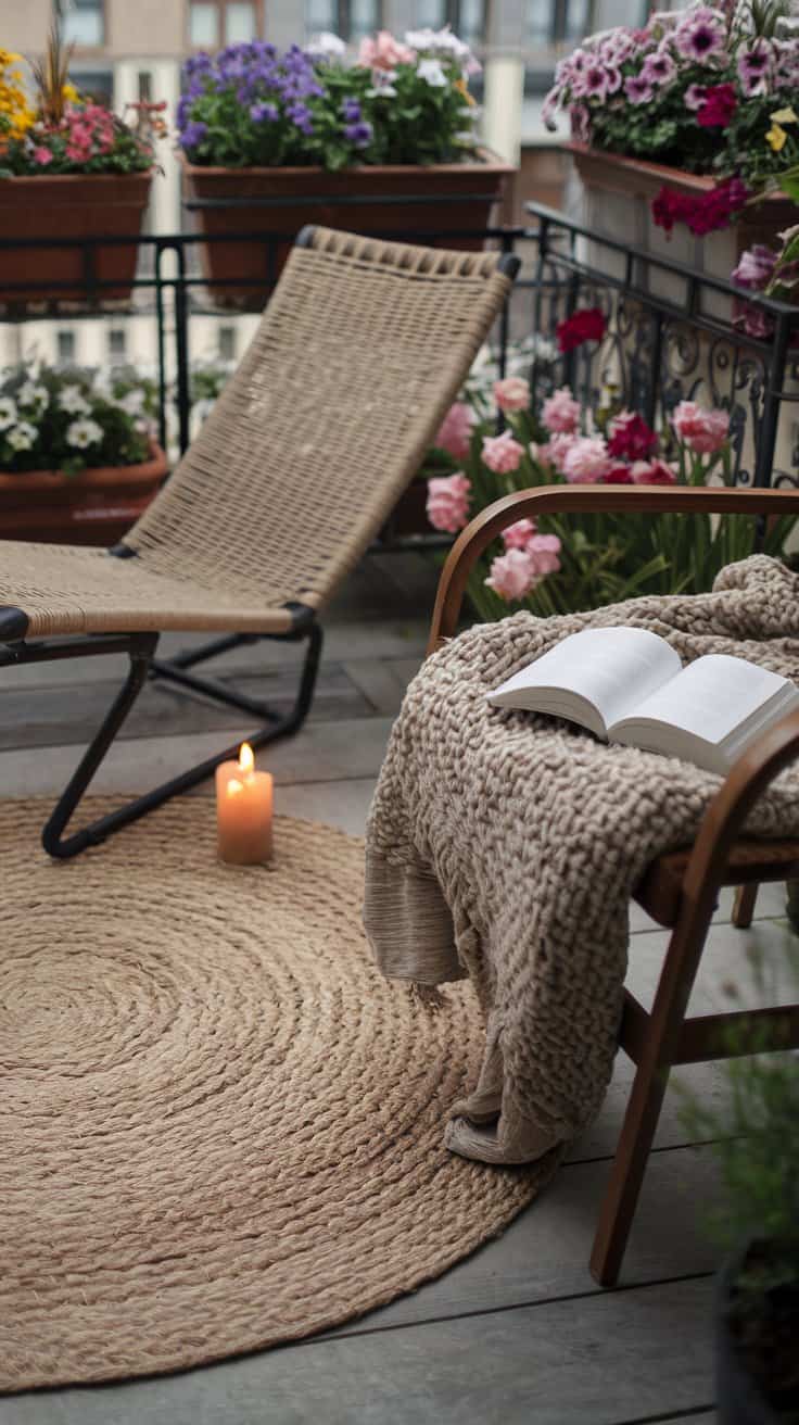 Outdoor-Teppiche für deinen Balkon: So machst du ihn gemütlich balkon outdoorteppich jute