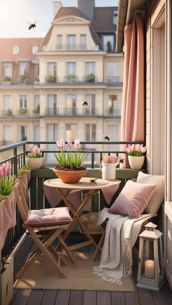 Bienenfreundliche Pflanzen für den Balkon – Blühende Ideen für Frühling bis Herbst bienen beitrag fruehling rosa weiss blumen 1
