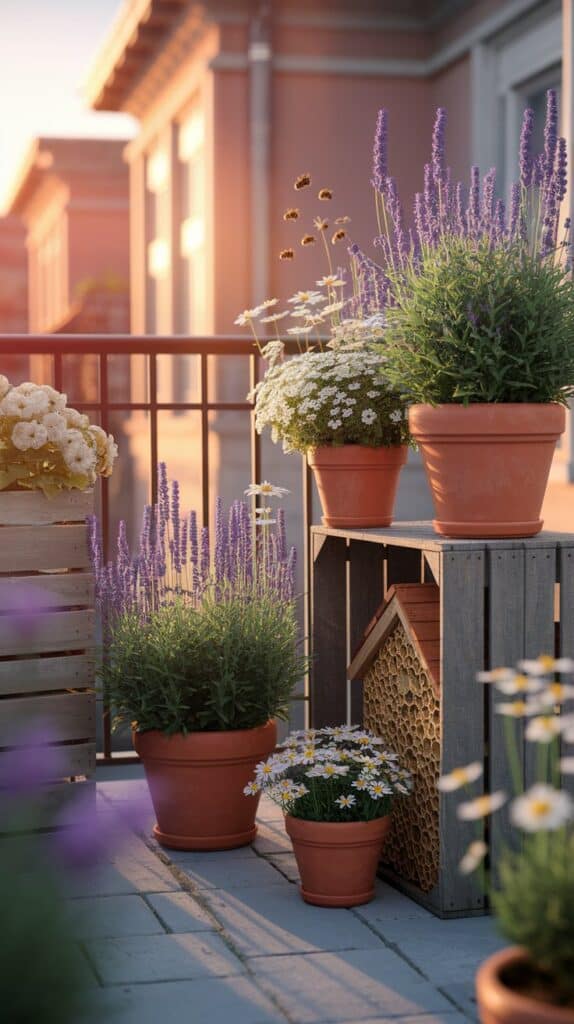 Bienenfreundliche Pflanzen für den Balkon – Blühende Ideen für Frühling bis Herbst bienen beitrag sommer laverndel gelbe blumen 3