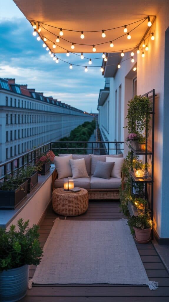 Kreative Beleuchtung für den Balkon: Lichterketten und Solarleuchten diy lanpen dosen licht solar zonen schafen