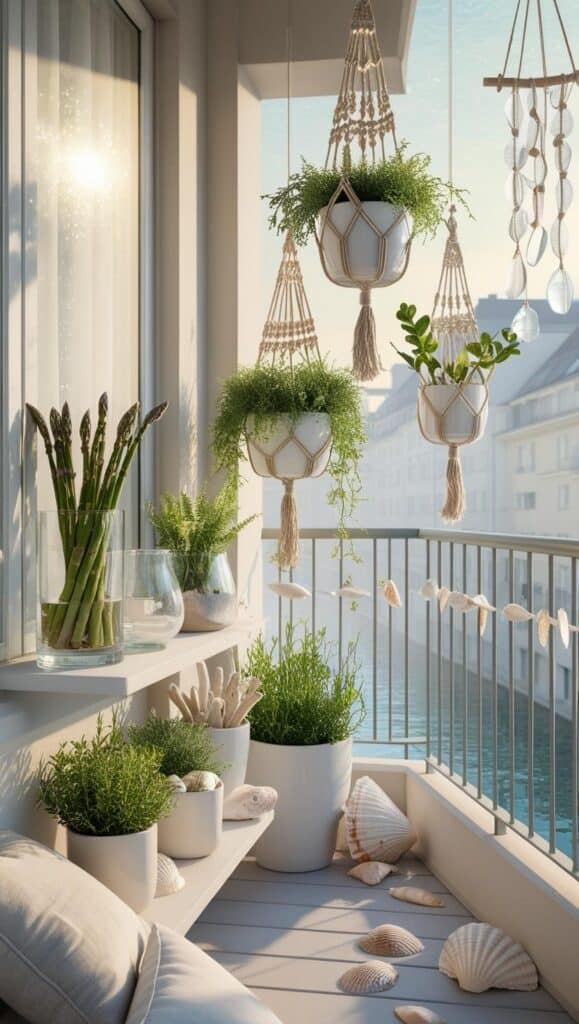 Wie du deinen Balkon mit Pflanzen in Makramee-Hängern sofort aufwertest makramee blumen ampeln 1