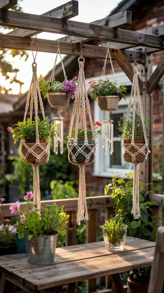 makramee haenge ampeln natur rustikal