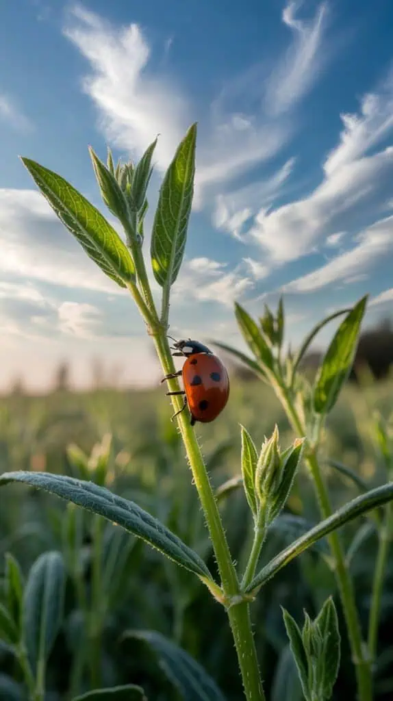 Was tun bei Blattläusen im Frühling? Hausmittel und Tricks titel blattlaeuse marienkaefer