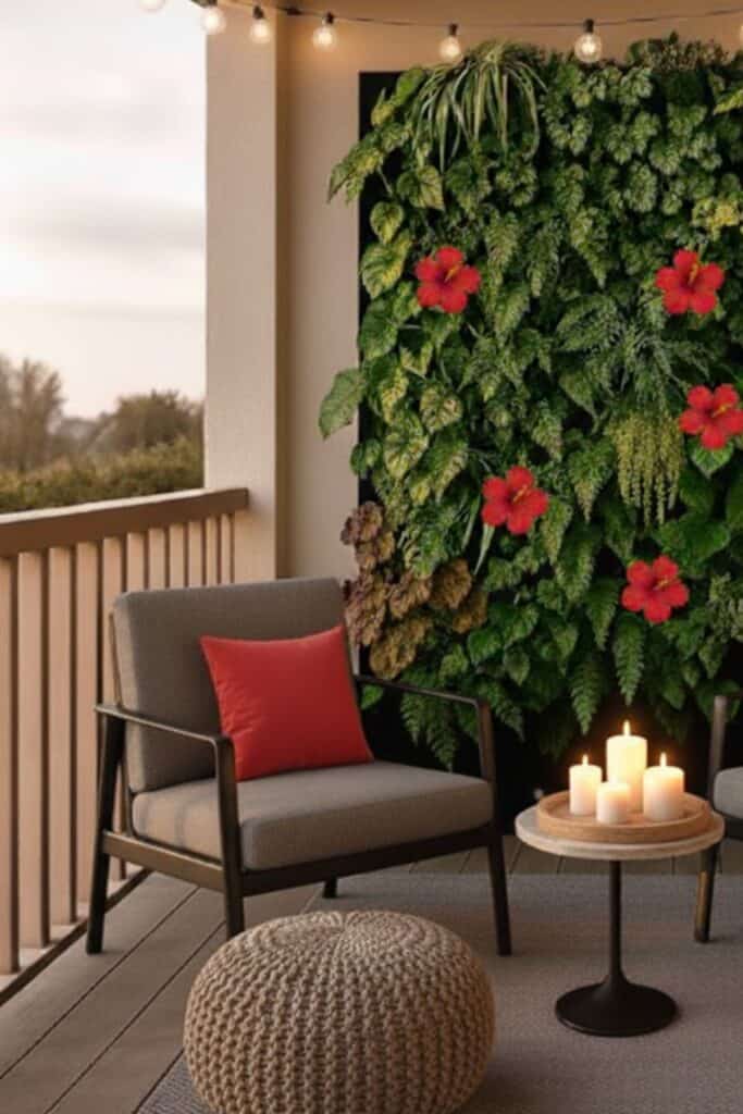 vertika wand beet pouf beige grau rot licht