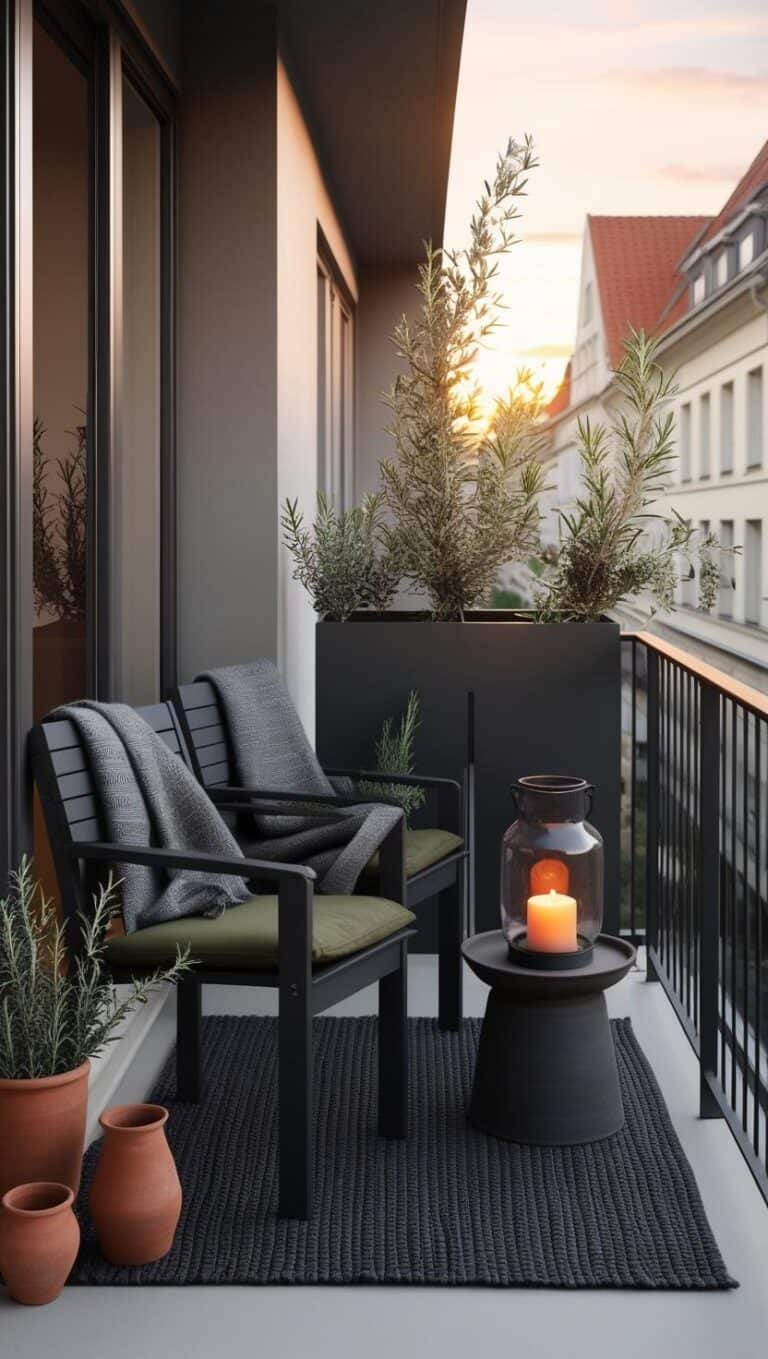 1 Bild, 1 Idee – Sommerabend in Olive & Schwarz
