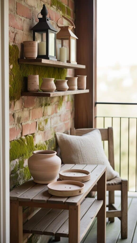 Wabi-Sabi Deko: Materialien, die Seele haben Wabi Sabi Deko Materialien kleien helfer Stuhl Holz Leinen Kiseen grobe decken creme 2