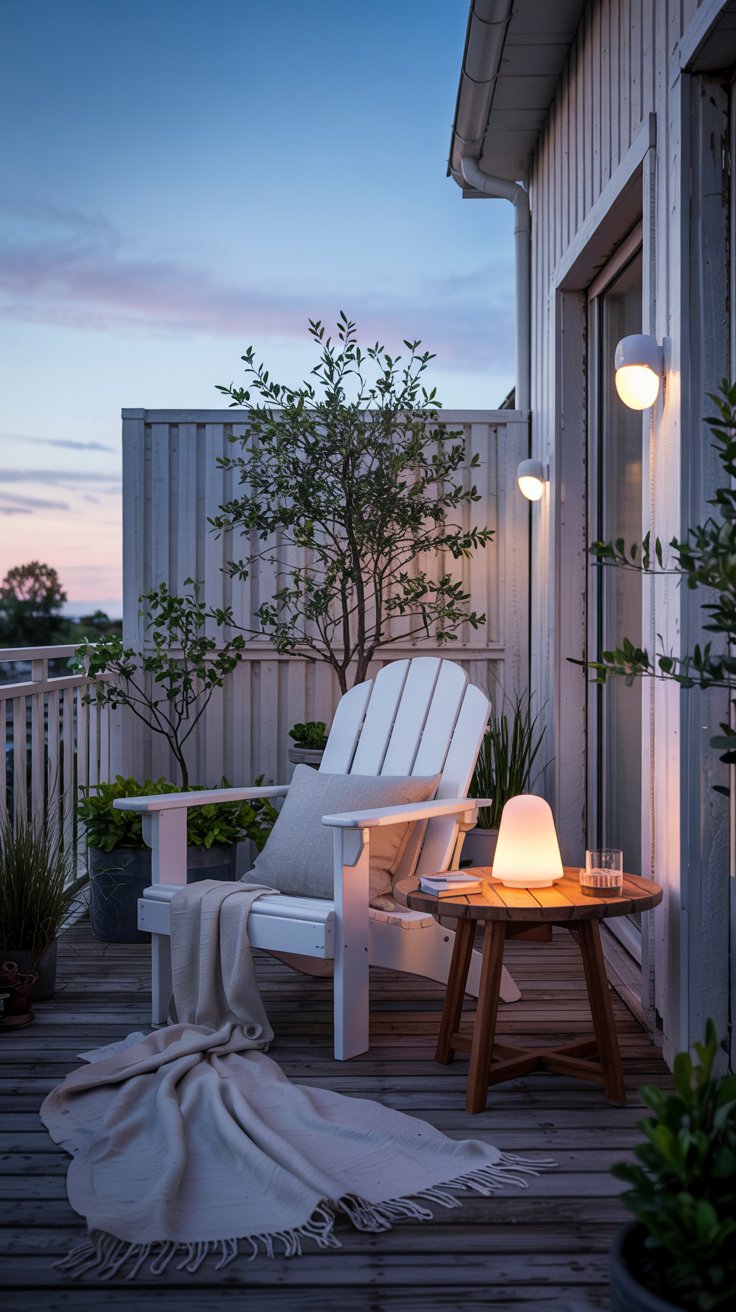 skandilook holzstuhl weiss dezente planzen 1