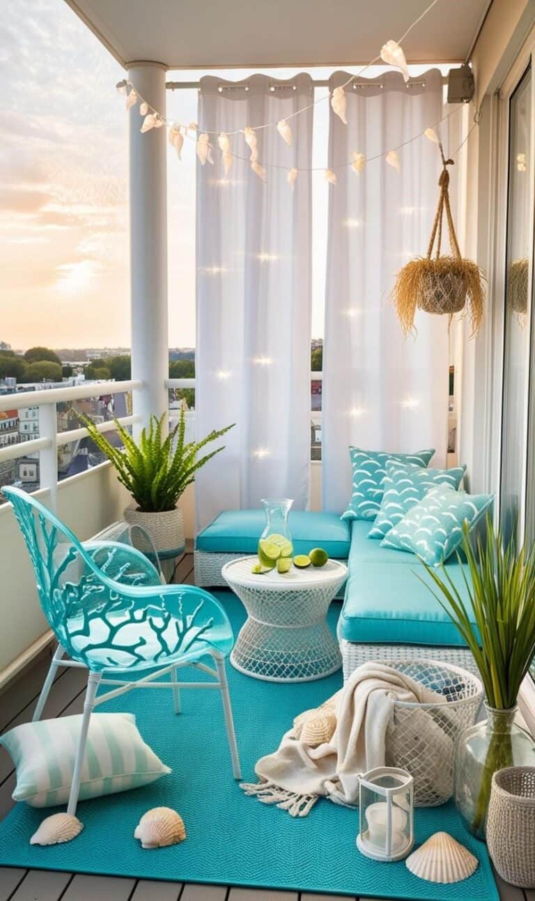 Meeresgefühl auf dem Balkon – Türkis, Textur & Tropenflair