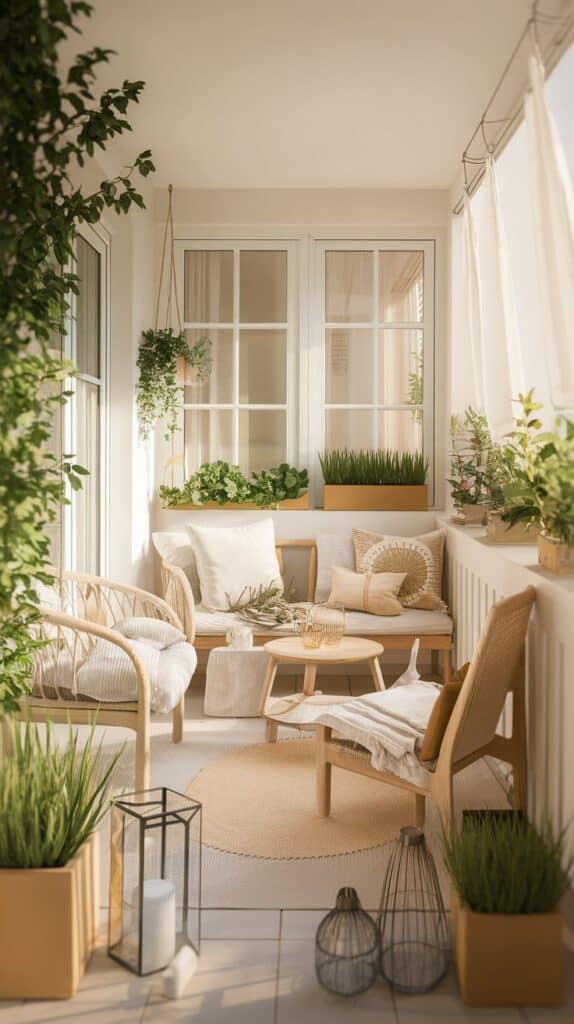 qch balkon groesser wirken hell beige teppich sand sofa 3