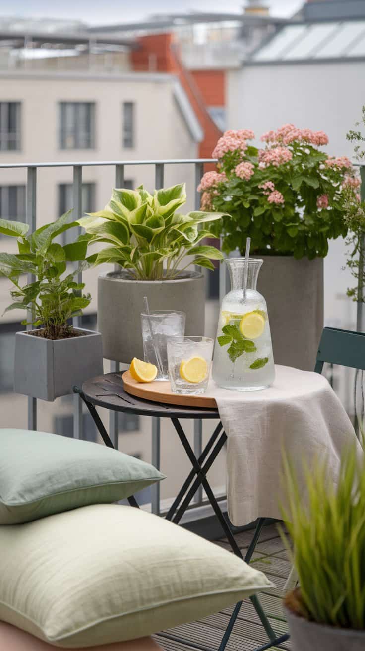 1 Bild, 1 Idee – Urbaner Frischekick mit Zitronenwasser & Kräutern