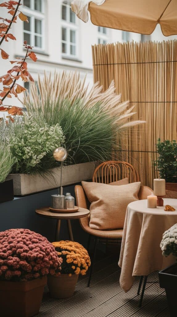 sommer herbst balkon natur gewachsen rattan astern schlicht abschnitt deko acces 3