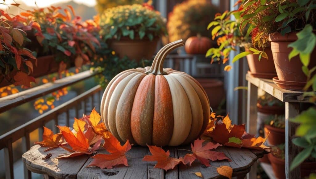 Dein Balkon im Herbst herbst balkon bild kuerbis
