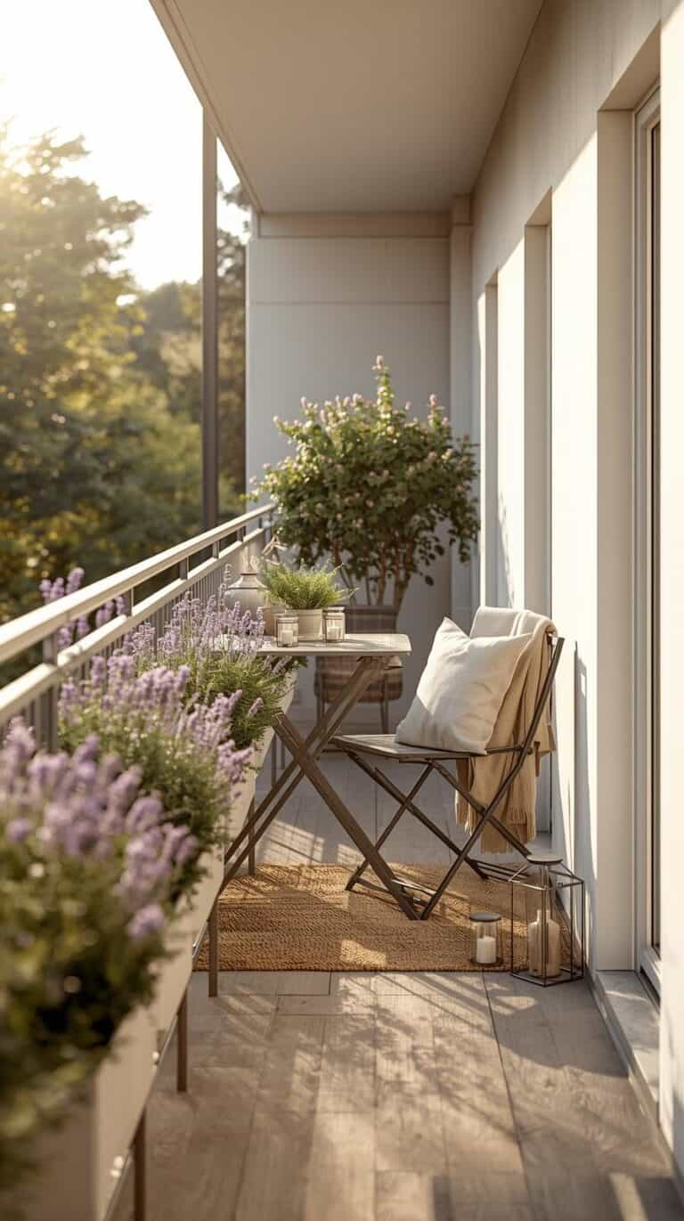 12 Interior-Tricks, die kleine Balkone größer wirken lassen