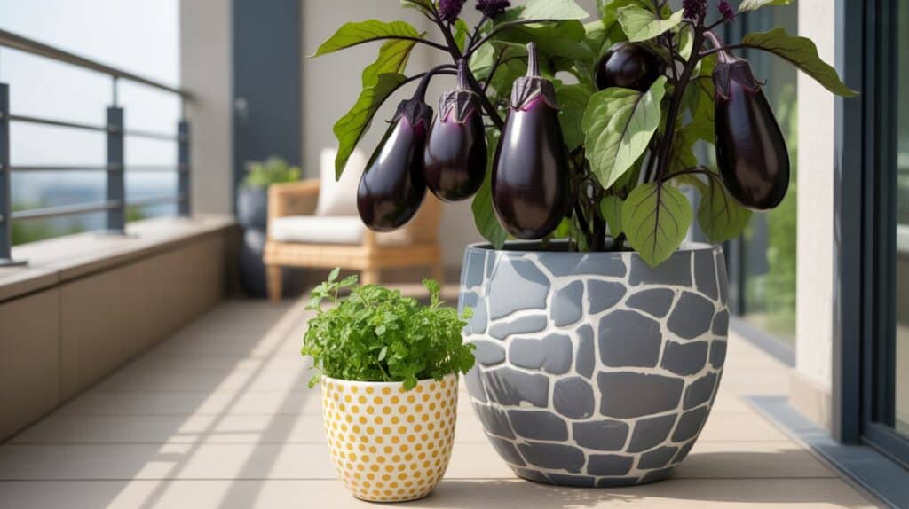 aubergine in kuebel 5