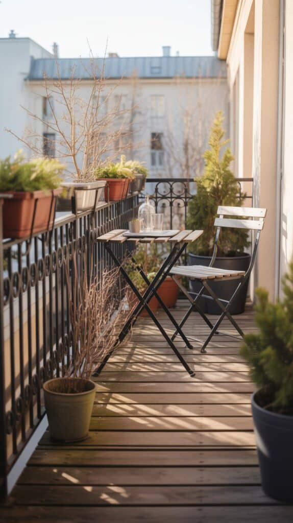 balkon in febuar sonne holz karl schlicht 3