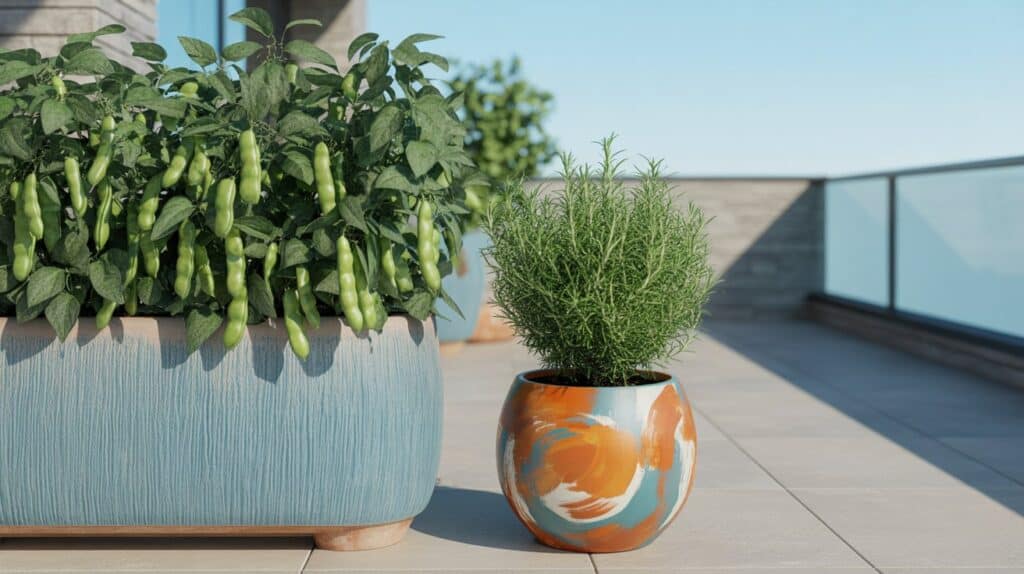 buschbohnen im kuebel 4