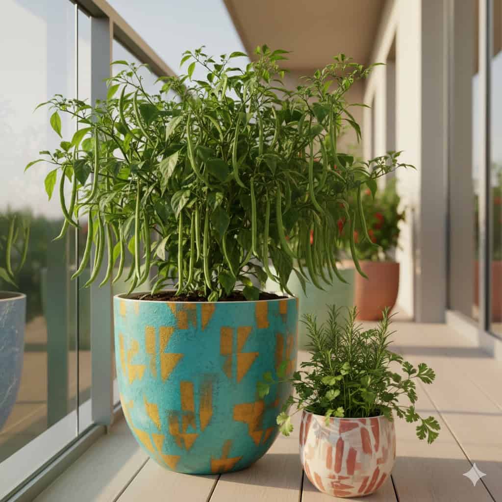 buschbohnen im kuebel