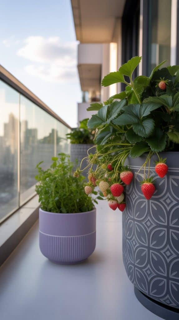 erdbeeren im Kuebel 3