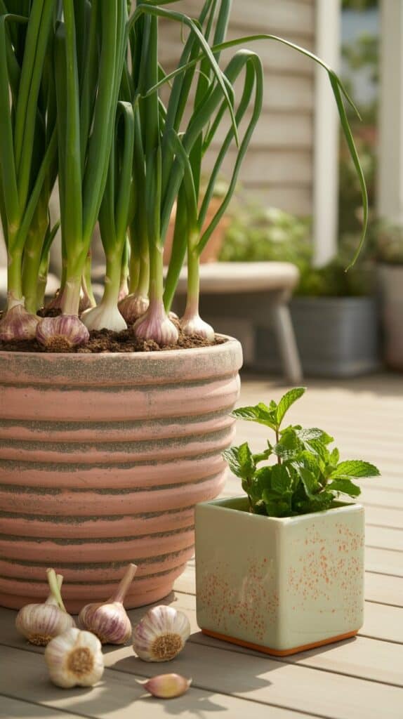 knoblauch im kuebel 3