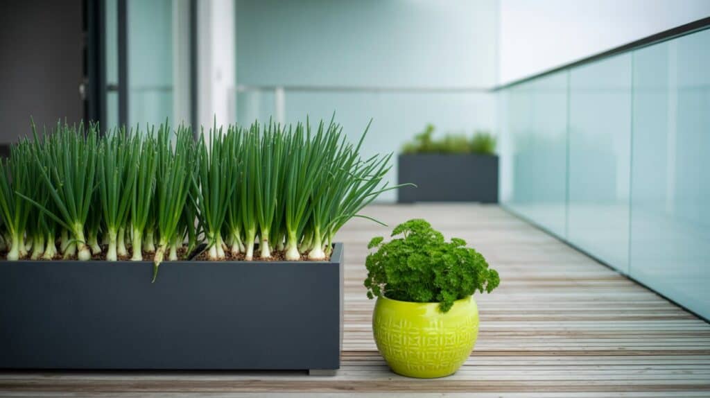 lauichzwiebeln im kuebel 4