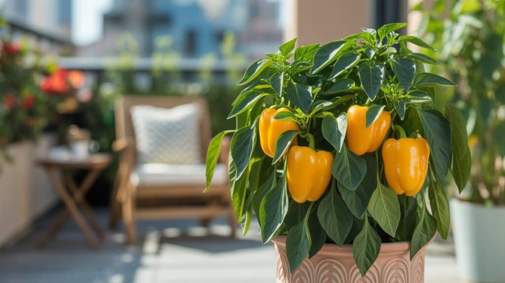 paprika im kuebel gelb terrakotta 5