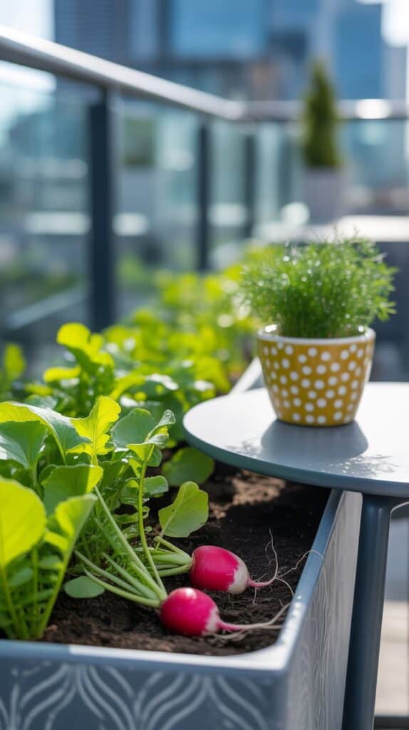 radieschen im Kuebel 5