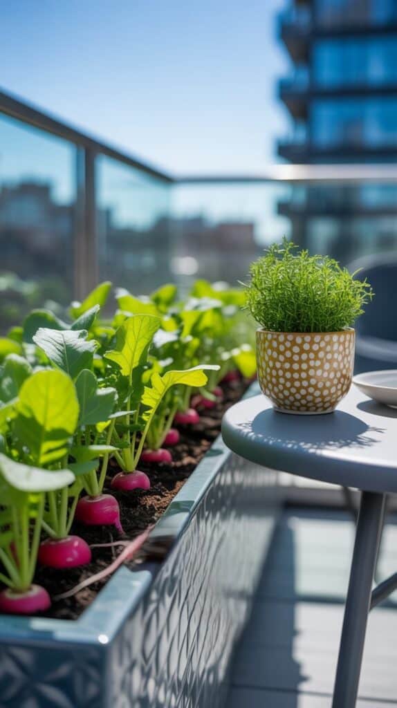 radieschen im Kuebel 6