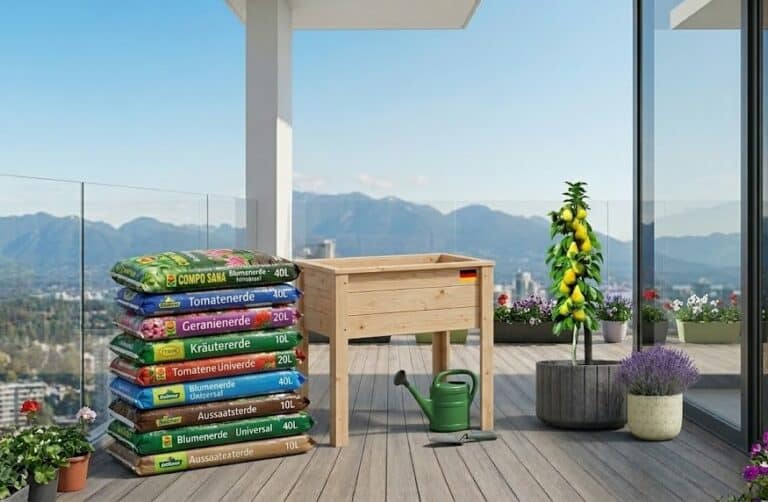 Welche Erde für ein Balkon-Hochbeet sinnvoll ist