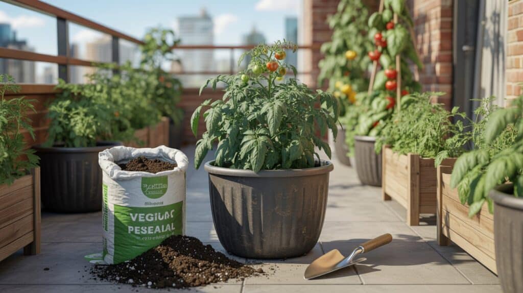 erde sack kuebelbalkon tomate 7