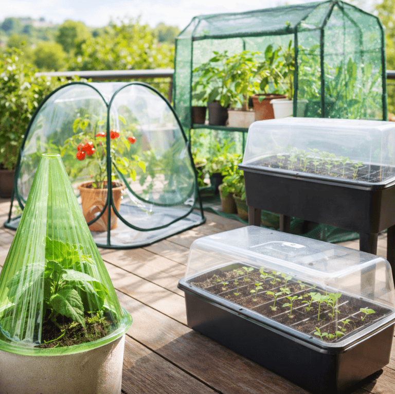 Mini-Gewächshaus für Balkon-Kübel