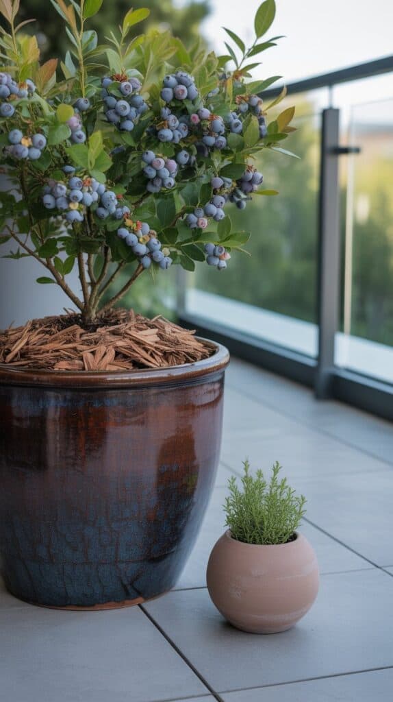 heidelbeeren im Kuebel 2