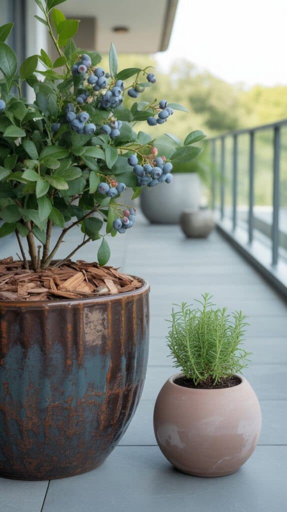 heidelbeeren im Kuebel 4