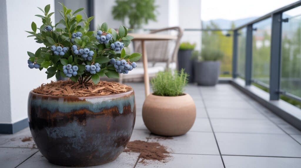 heidelbeeren im Kuebel 7