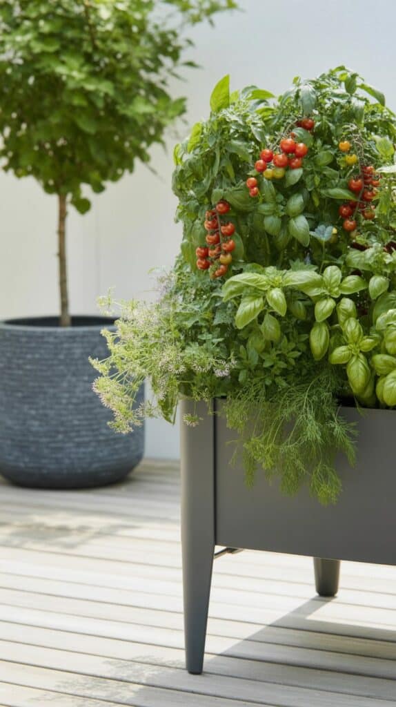 hochbeet kraeuter tomaten grau 1