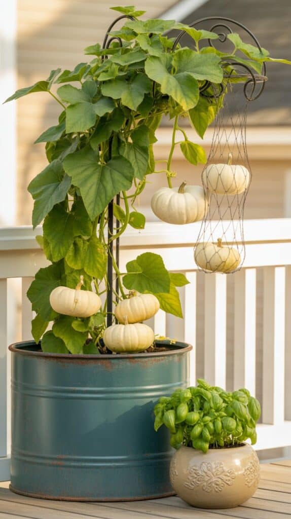 mini kuerbis im kuebel 2