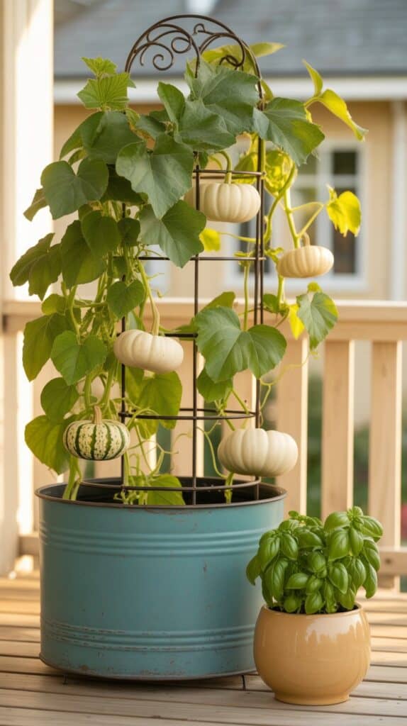 mini kuerbis im kuebel 4