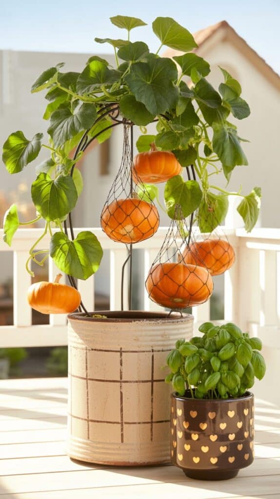 mini kuerbis im kuebel 6