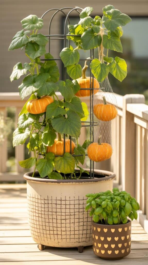 mini kuerbis im kuebel 7