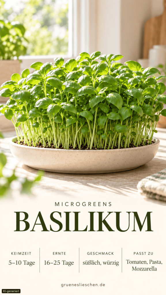 microgreen produktkarte basilikum