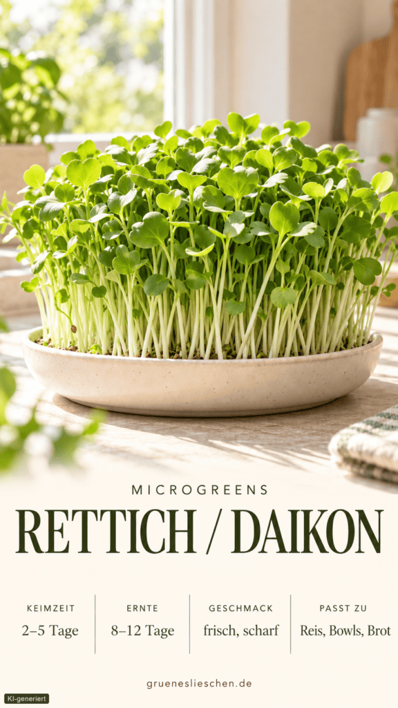 microgreen produktkarten rettich