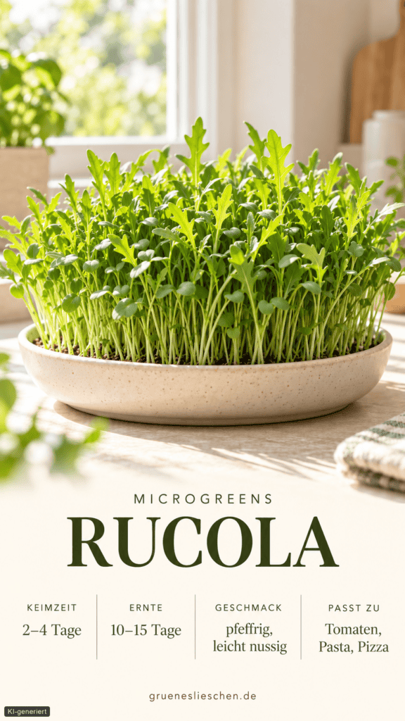 microgreen produktkarten ruccula