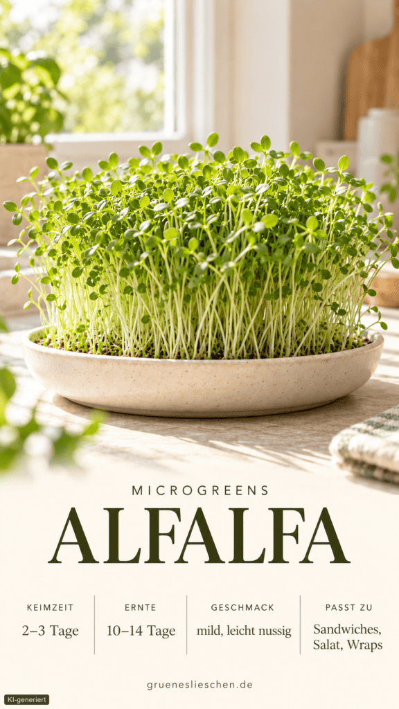 microgreens produktkarten alfalfa