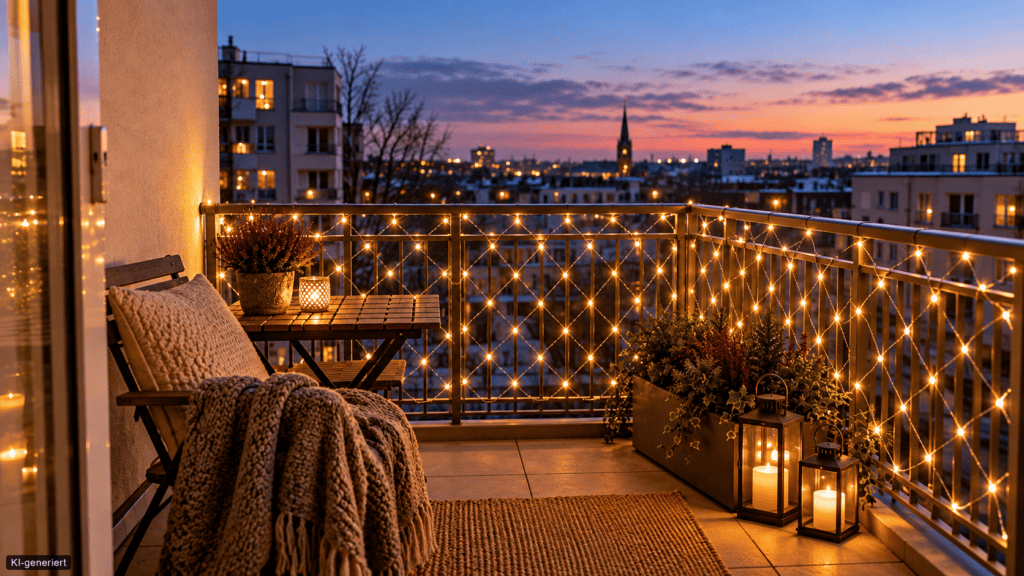 Weihnachtsbeleuchtung für den Balkon: Ideen mit und ohne Dach weihnachts beleuchtung beitrag 2026 1 10