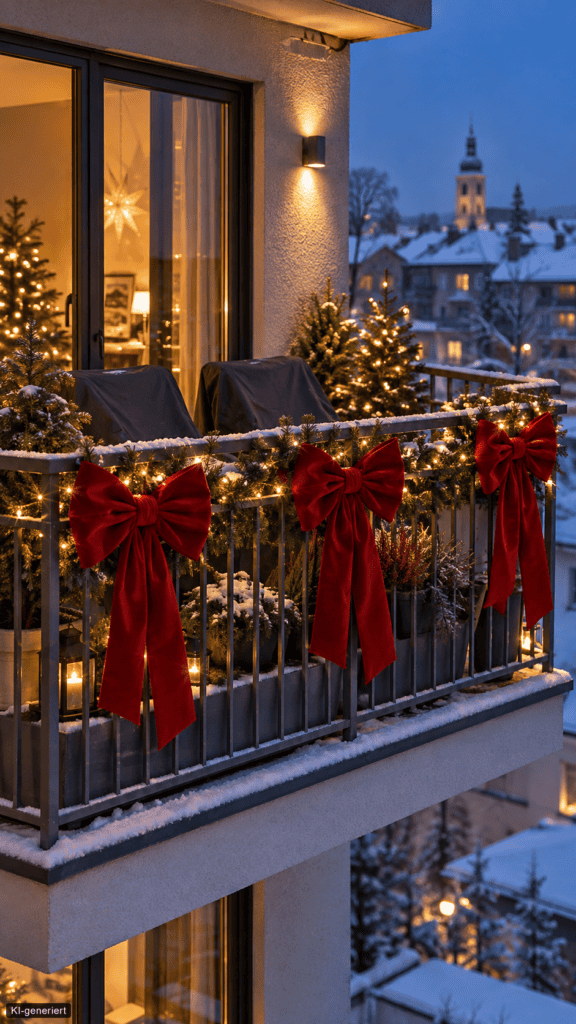 Weihnachtsbeleuchtung für den Balkon: Ideen mit und ohne Dach weihnachts beleuchtung beitrag 2026 1 23