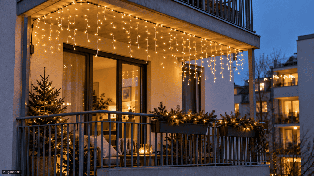 Weihnachtsbeleuchtung für den Balkon: Ideen mit und ohne Dach weihnachts beleuchtung beitrag 2026 1 5