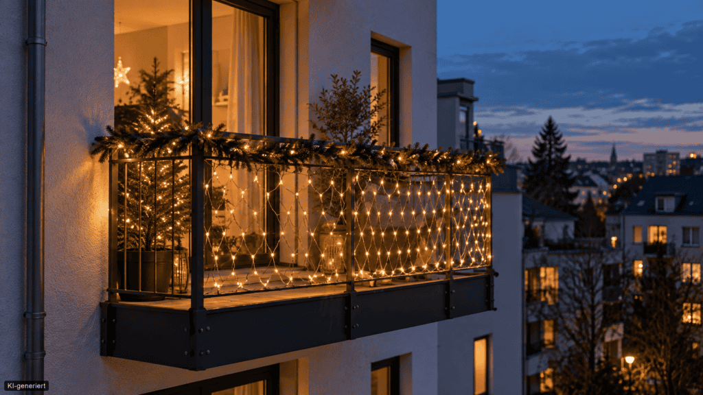 Weihnachtsbeleuchtung für den Balkon: Ideen mit und ohne Dach weihnachts beleuchtung beitrag 2026 1 7